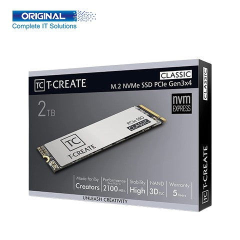 TEAM T-CREATE M.2-2280 PCI-E GEN3X4 CLASSIC 2TB TEAM T-CREATE M.2-2280 PCI-E GEN3X4 CLASSIC 2TB